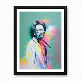 Eric Clapton 1 Colourful Illustration Art Print