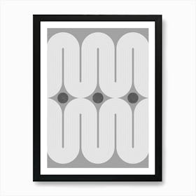 Mid-Century Abstract Pattern Art Print