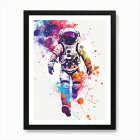 Astronaut In Space 8 Art Print