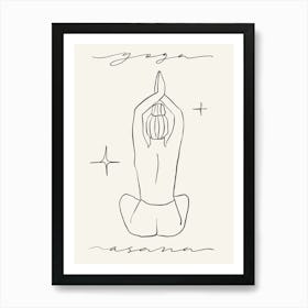 Yoga Asana Art Print