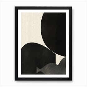 Black Abstract With Texture Poster