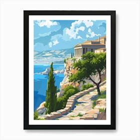 Acropolis In Greece Art Print