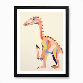 Nursery Dinosaur Art Velociraptor Affiche