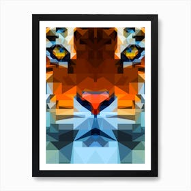 Tiger Geo Art Print