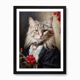 Victorian Cat 1 Art Print