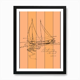 Love of Sailing Sign 1 Art Print