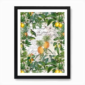 Tropical Fruits Art Print