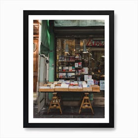 Bookshop, Paris France Art Print