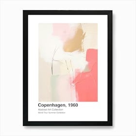 World Tour Exhibition, Abstract Art, Copenhagen, 1960 4 Art Print