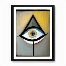 Abstract Expression, Symbol, Third Eye Rothko Neutral 1 Art Print