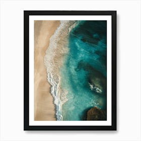 Aerial View Of A Beach 46 Art Print