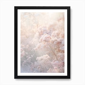 Frosty Botanical Hydrangea 1 Art Print