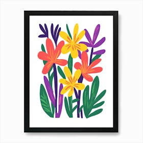 Colorful Flowers 13 Art Print