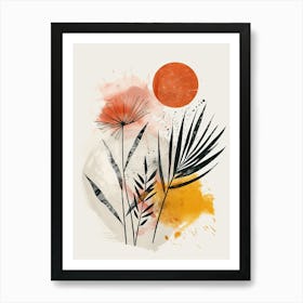 Nostalgic Skylines Mid Century Style Art Print