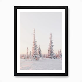 Arctic Snowy Sunrise Art Print