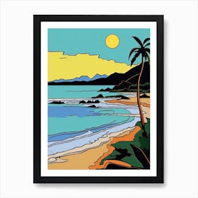 Minimal Design Style Of Seychelles 8 Art Print