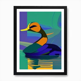 Mallard Duck Pop Matisse Bird Art Print