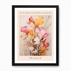 Autumn Flower Market Poster Prague 2 Art Print