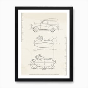 Vehicles Art Print