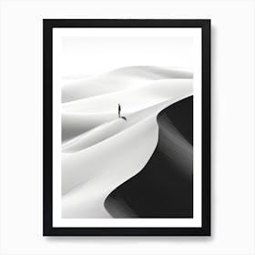Dune Fan Art Black And White Art Print