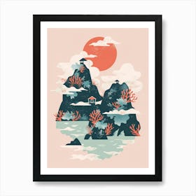 Japanese Landscape 1 Art Print