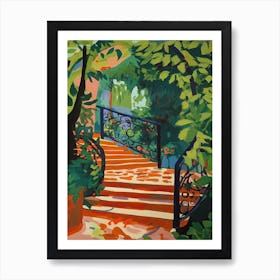 Dumbarton Oaks Gardens Usa Painting 5 Art Print