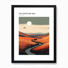 The Speyside Way Scotland 2 Hiking Trail Landscape Poster Art Print