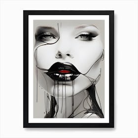 Black And White Painting Art Print