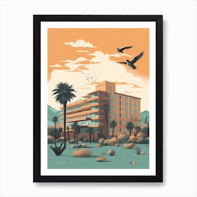 Phoenix United States Travel Illustration 4 Art Print