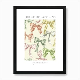 Coquette In Sage And Pink3 Pattern Poster Art Print