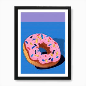 Classic Donuts Illustration 3 Art Print