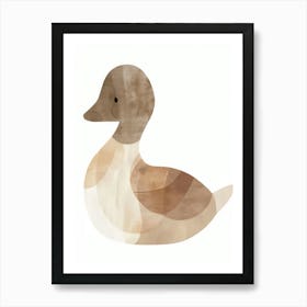 Charming Nursery Kids Animals Duckling 1 Art Print