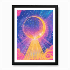 Moon In The Sky Art Print