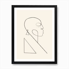 Dahomey Black & White Art Print