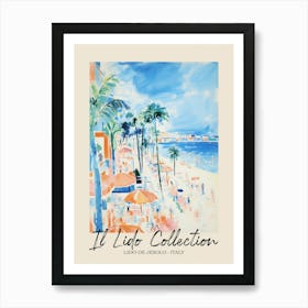 Lido De Jesolo   Italy Il Lido Collection Beach Club Poster 1 Art Print