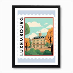 Luxembourg 2 Travel Stamp Poster Art Print
