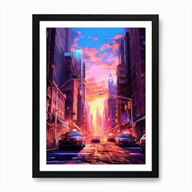 Abstract Cityscape 1 Art Print