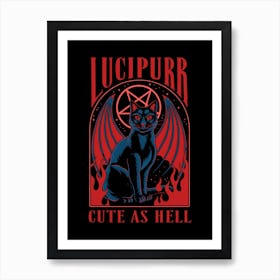 Lucipurr Art Print