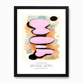 Pink Pop Painting Abstract 5 Exhibition Poster Art Print