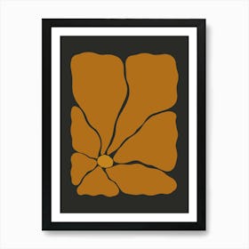 Autumn Flower 03 - Pumpkin Spice Art Print