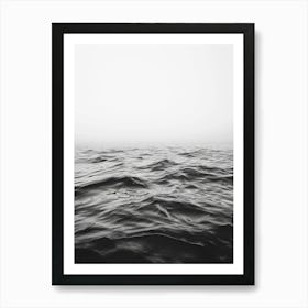 Black And White Ocean 1 Art Print