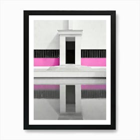 Pink Stripe Art Print