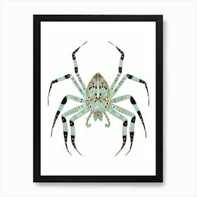 Colourful Insect Illustration Spider 7 Art Print