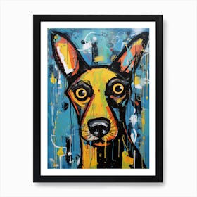 Street Dog Symphony: Neo-Expressionism Art Print