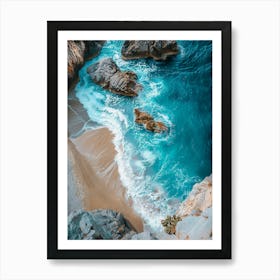 Cliffs And Waves Art Print
