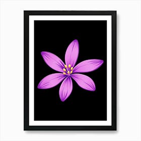 Amethyst Bloom (Amethyst is a type of purple gemstone) Art Print