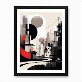 Urban Abstract Minimalist 3 Art Print