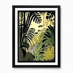 Close Up Jungle 2 Rousseau Inspired Art Print