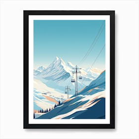 Are   Sweden, Ski Resort Illustration 3 Simple Style Art Print