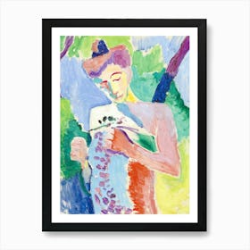 Henri Matisse Painting - Modesty "Branch of Flowers" The Italian, France 1906 in HD Art Print